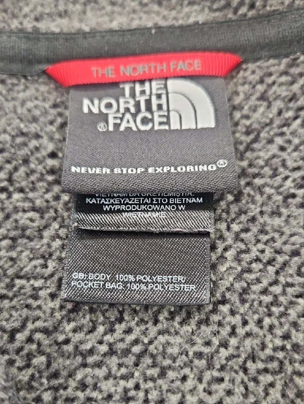 The North Face Men's Charcoal Full-Zip Sweater Jacket